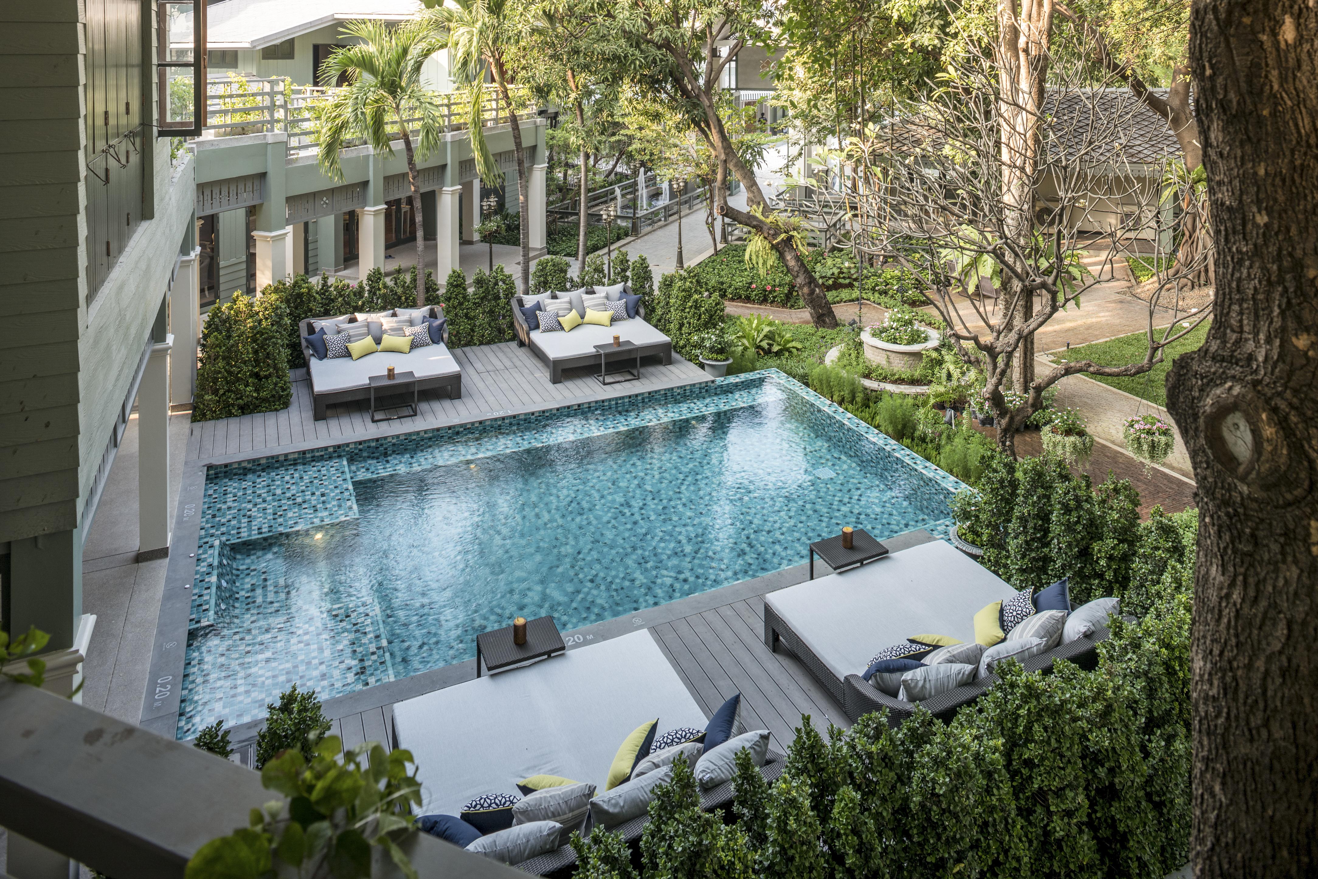 فندق ذا راوييكانلايا بانكوك المظهر الخارجي الصورة The Pool at The Sukhothai